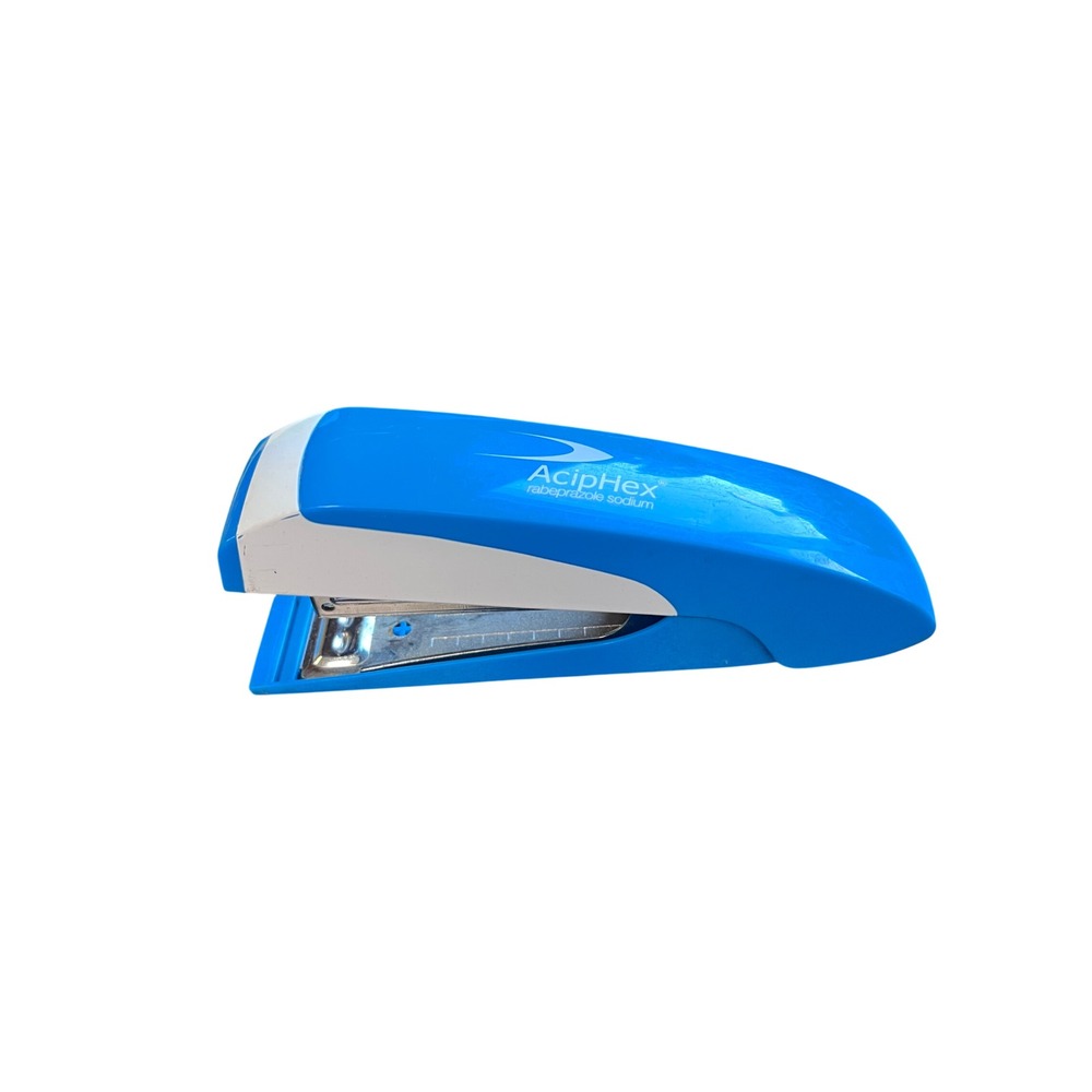 AcipHex Rabeprazole Sodium Pharmaceutical Promo Blue White Desktop Stapler‎